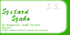 szilard szabo business card
