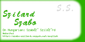 szilard szabo business card